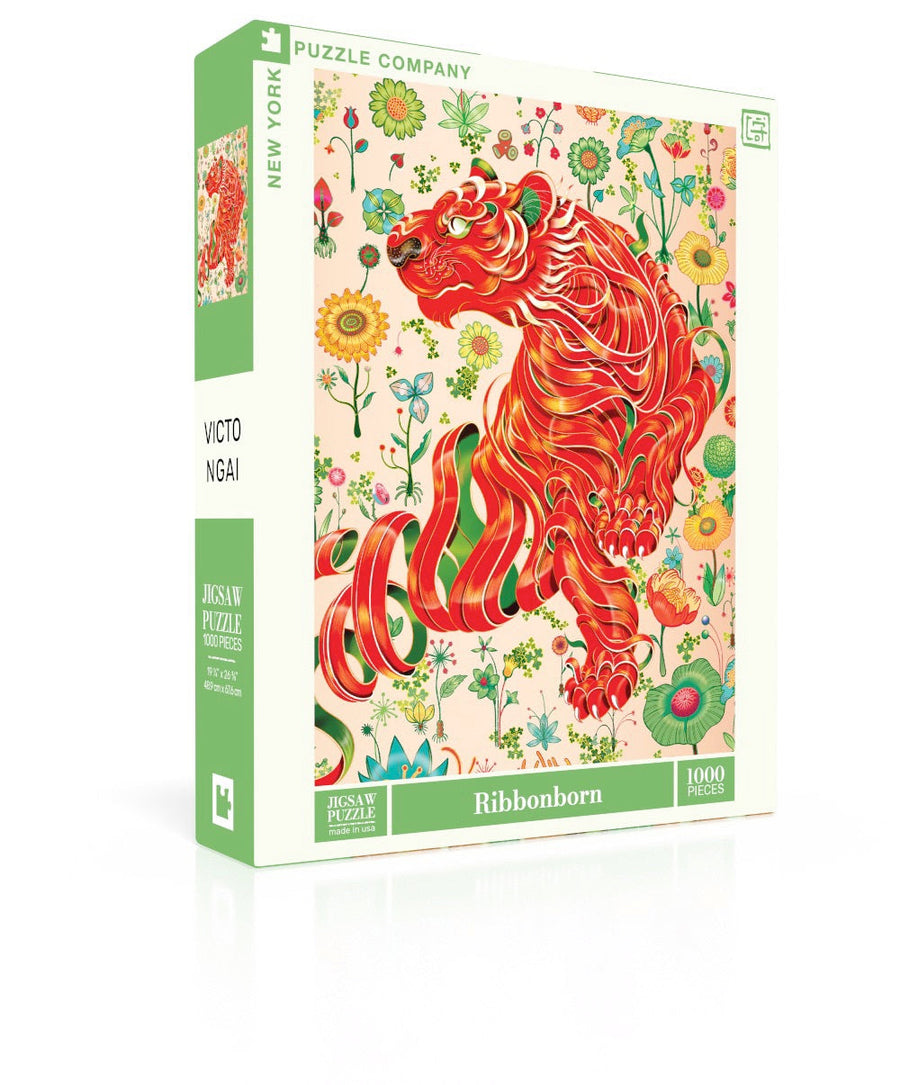 Ribbonborn puzzle box and illustrated design