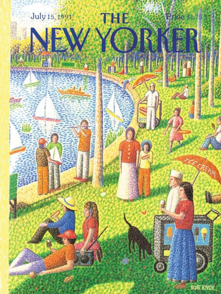Illustrated Sunday Afternoon in Central Park puzzle design