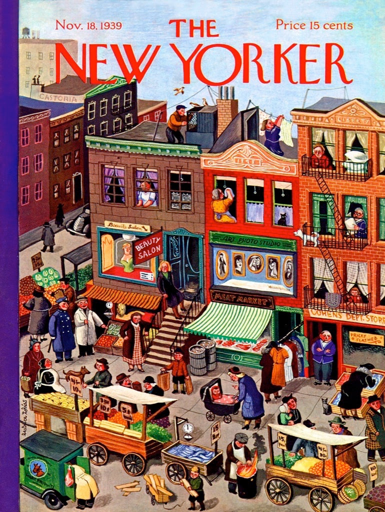 Illustrated Main Street puzzle design