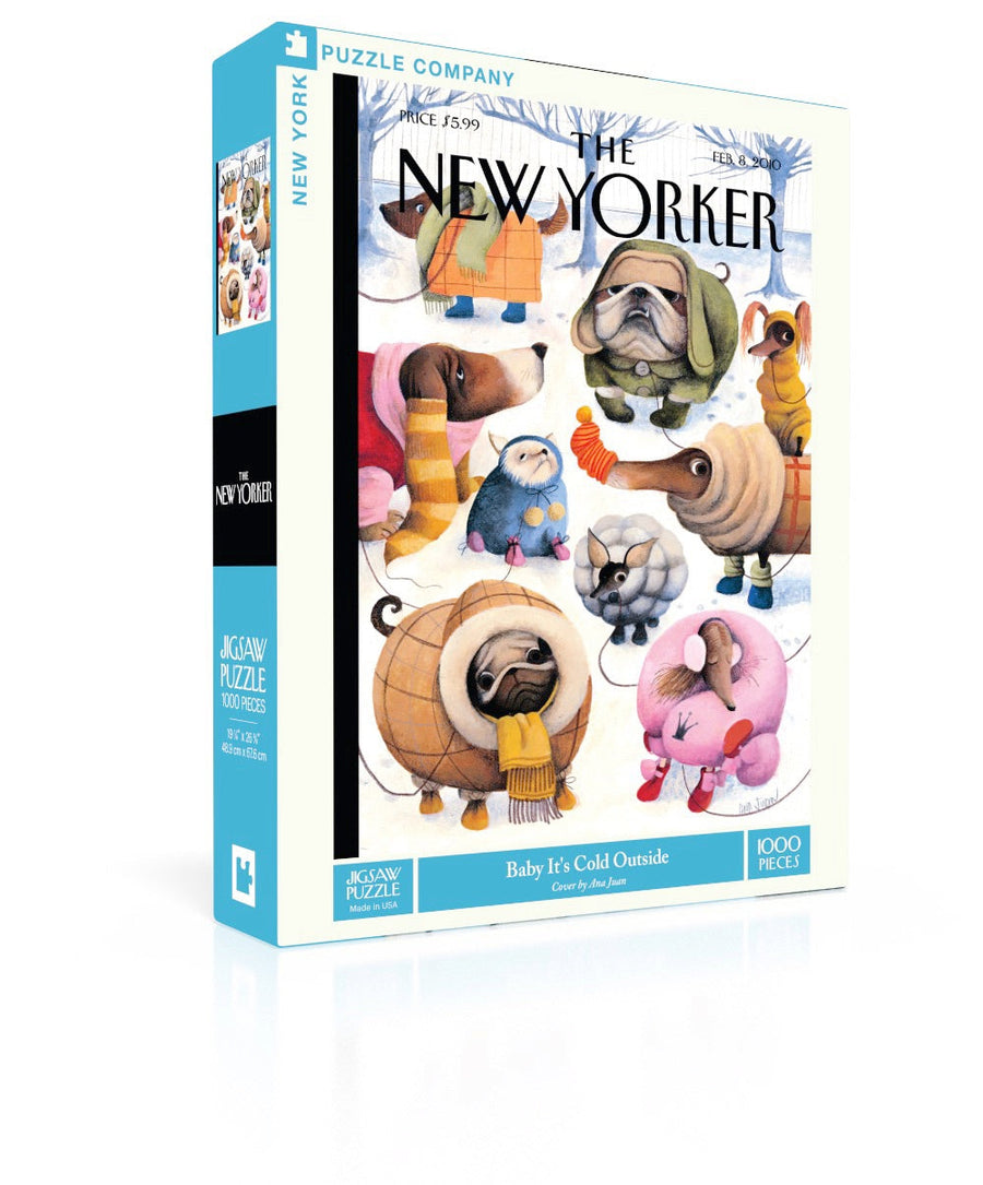 Baby It's Cold Outside puzzle box and illustrated design