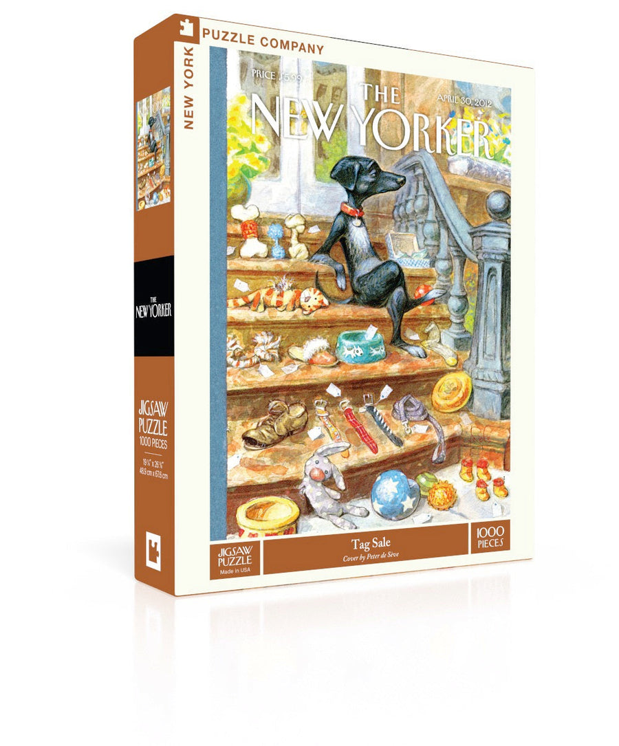 Tag Sale puzzle box and illustrated design