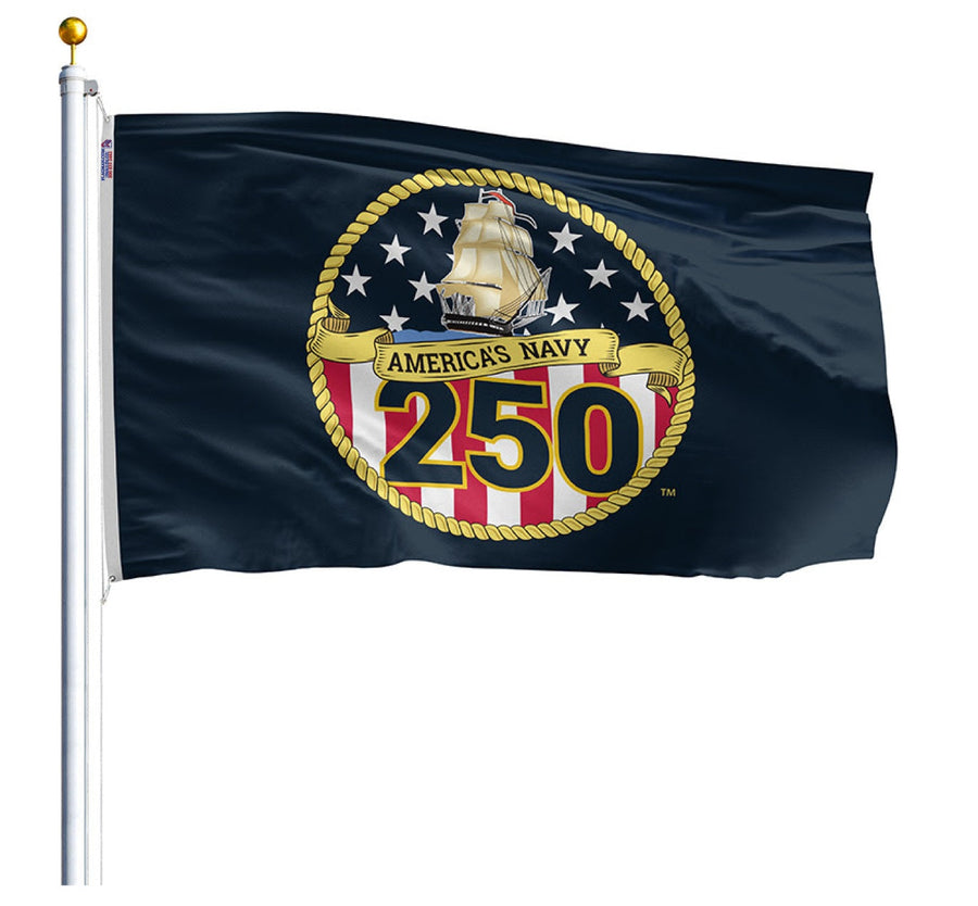U.S. Navy 250th Anniversary Flag – Official 3x5 Made in USA