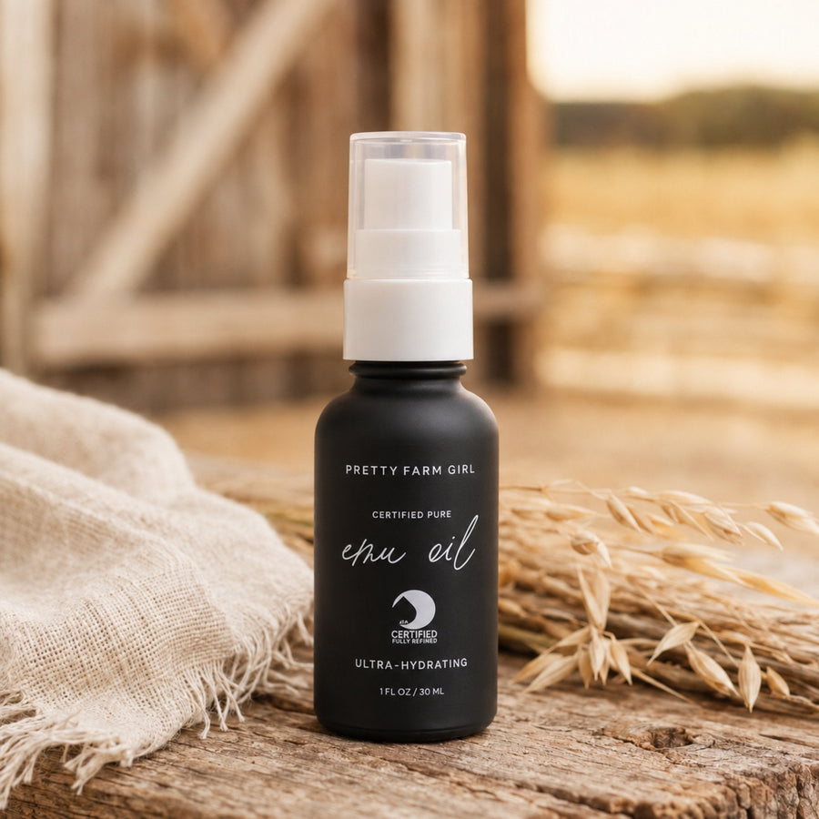 Black Emu Oil serum bottle