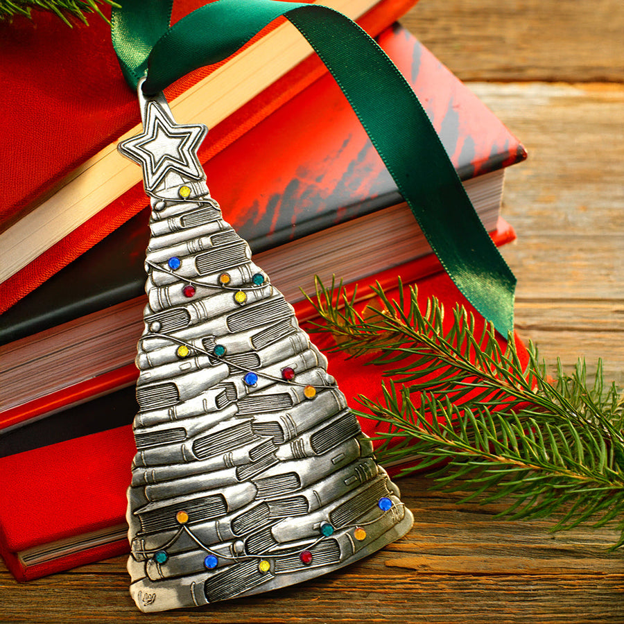 Styled display featuring Novel-Tree Ornament with Crystals