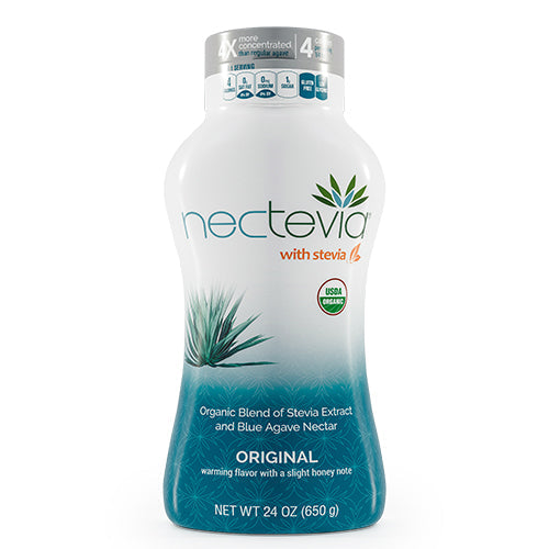 Nectevia Original Agave & Stevia Sweetener: Original Nectevia bottle front.