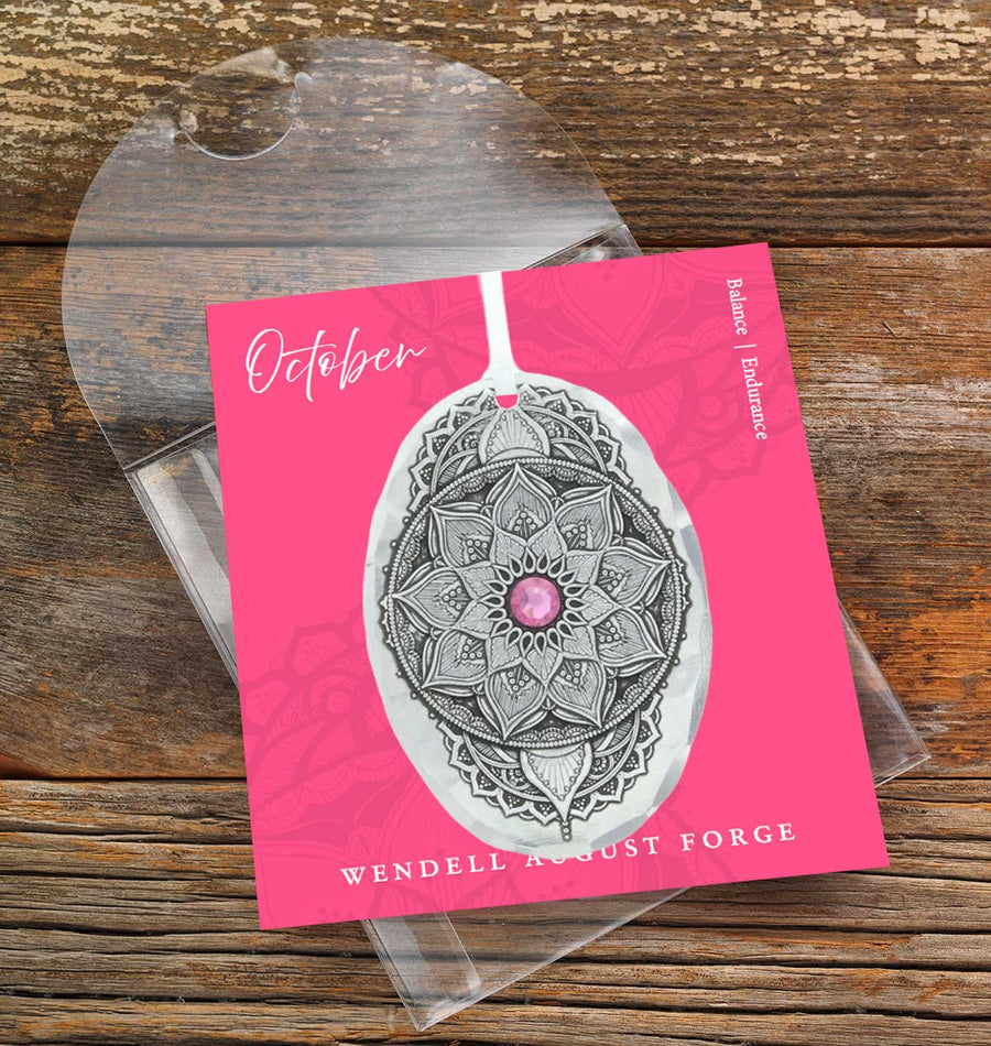 Gift packaging display for Birthstone crystal ornament