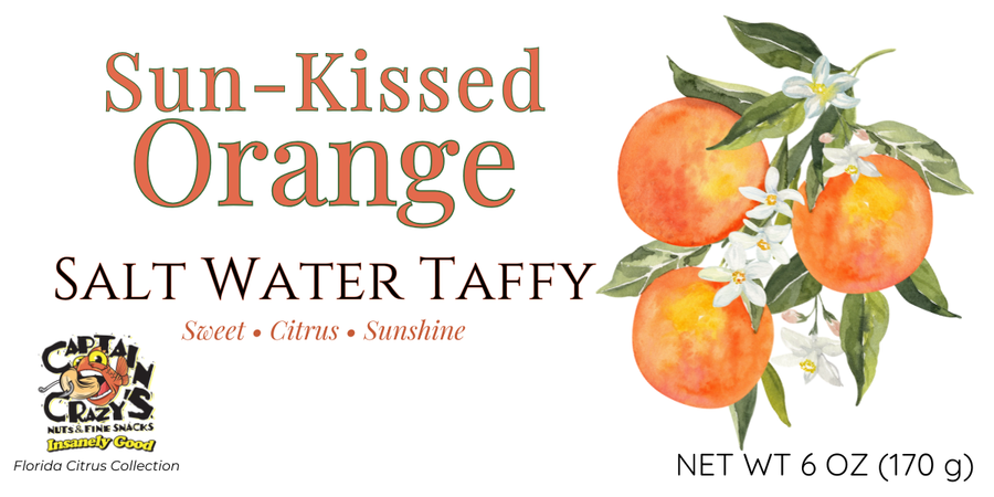 Sun-Kissed Orange Salt Water Taffy | Florida Citrus Collection — snack product photograph 4
