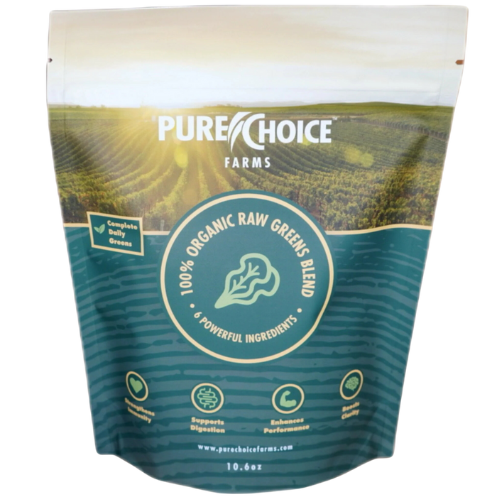 Pure Choice Farms Organic Superfood Greens Powder – Raw or Sweet