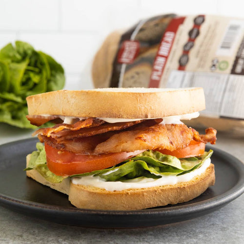 Plain Low Carb Sliced Bread: sandwich serving idea.