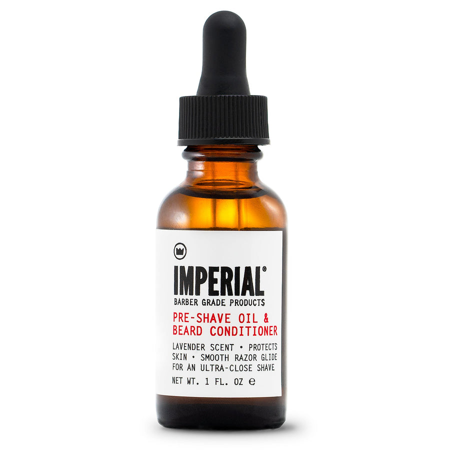 Lavender Pre-Shave Oil & Beard Conditioner — 1 fl oz pre-shave oil dropper bottle
