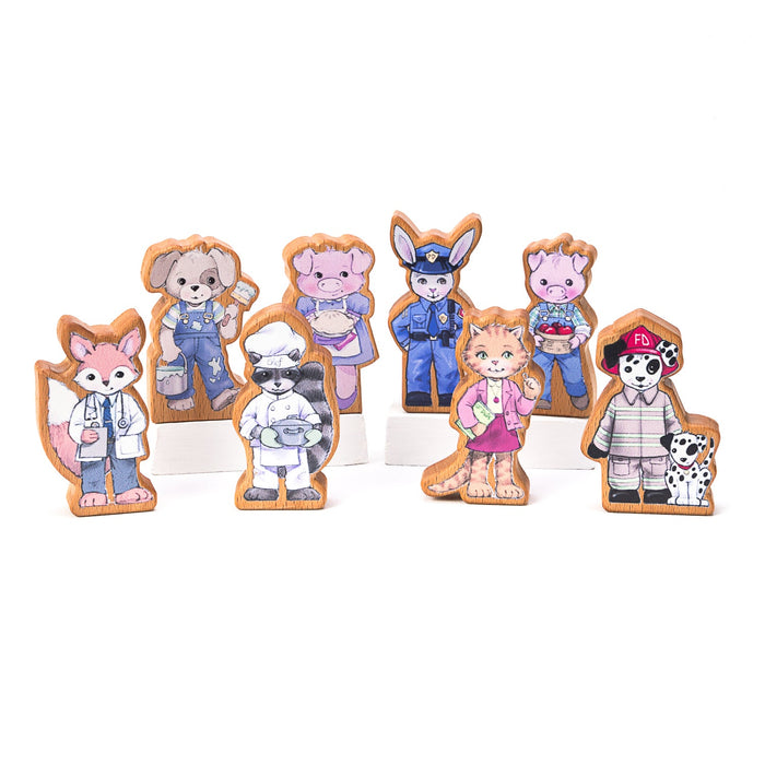 Wooden Finger Puppets – Character Set