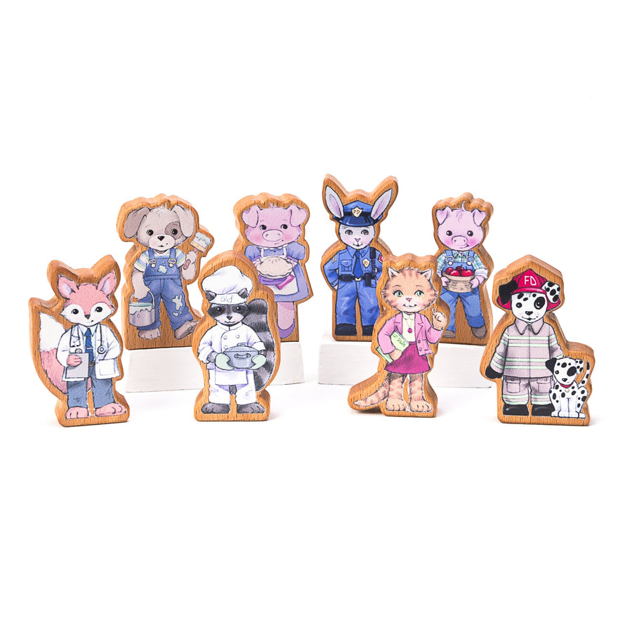 Wooden Finger Puppets – Character Set
