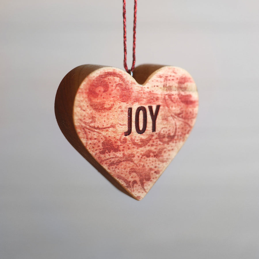 Christmas Carol Heart Ornaments