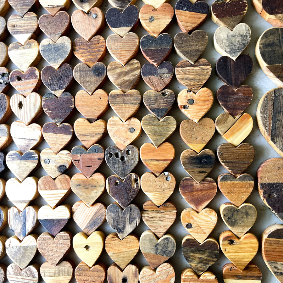 Reclaimed Pallet Wood Hearts
