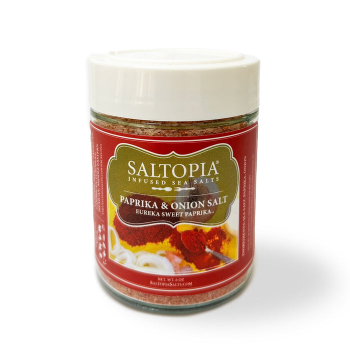 Product photo for Paprika & Onion infused salt – EUREKA SWEET PAPRIKA