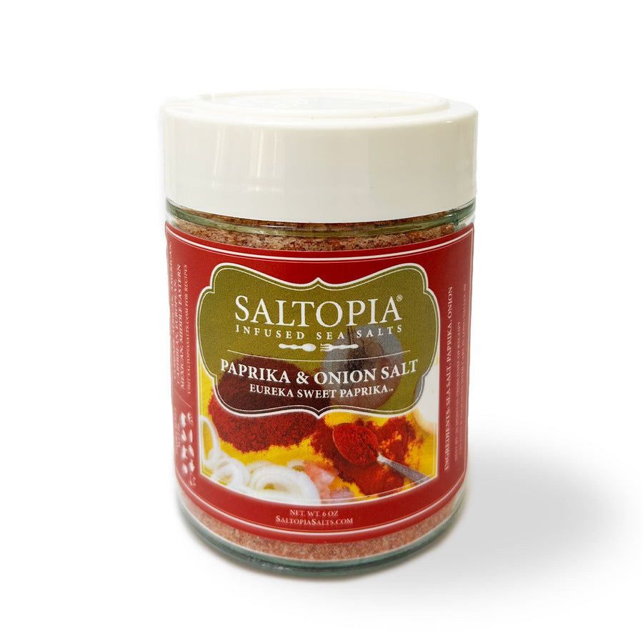 Product photo for Paprika & Onion infused salt – EUREKA SWEET PAPRIKA