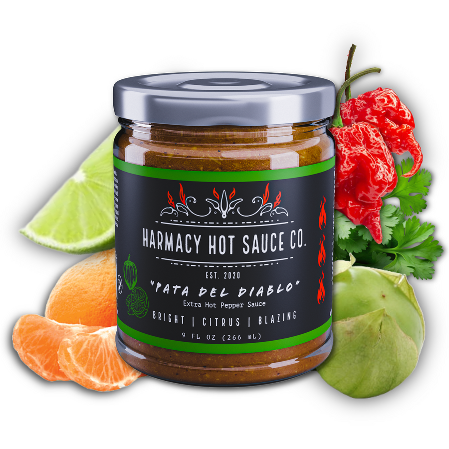 Pata del Diablo - Extra Hot Tomatillo & Tangerine 9 oz — product photograph 1 of 7