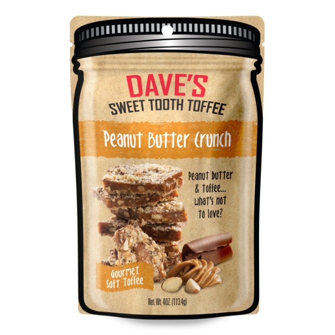 Peanut Butter Crunch Toffee — front packaging view