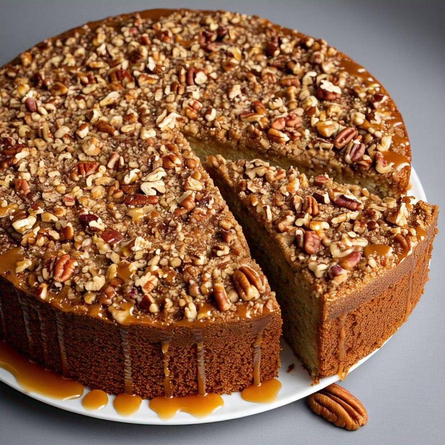 Caramel Pecan Cake, 9-Inch, 2 lb