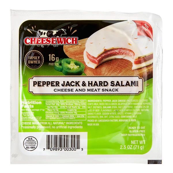 Cheesewich Cheese & Meat Snack Sandwich, 2.5 oz