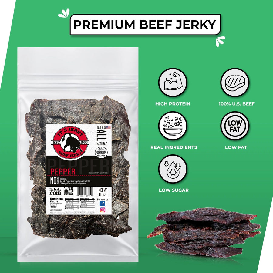 Pepper Beef Jerky – 10 oz – product image 5