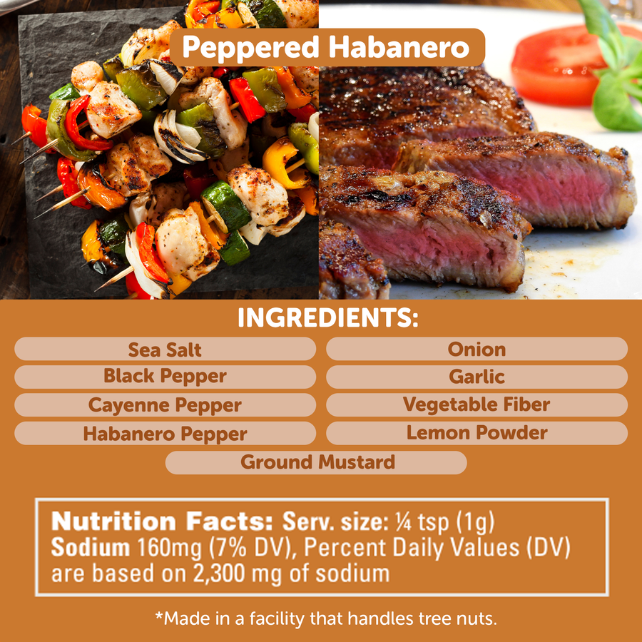 Peppered Habanero Grill Seasoning – Fiery Pepper & Garlic Blend — BuyAmerican product image 4 of 5