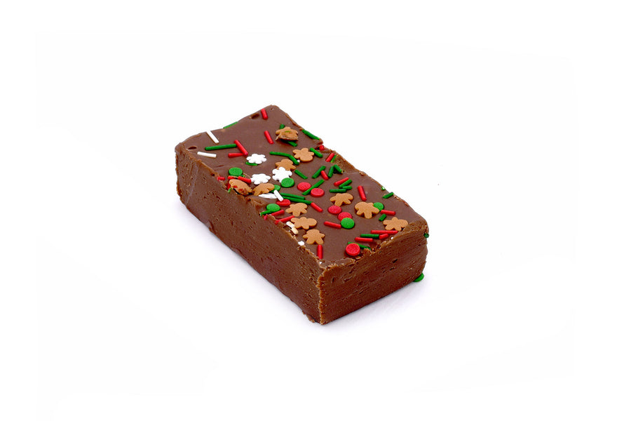 Peppermint Mocha Fudge, half-pound slice