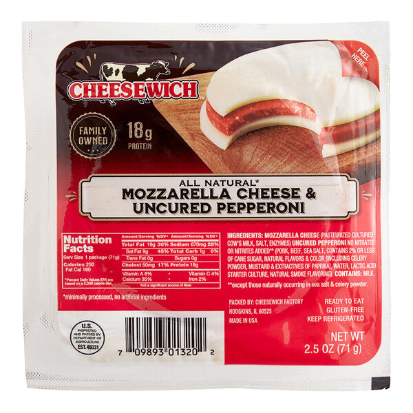 Cheesewich Cheese & Meat Snack Sandwich, 2.5 oz