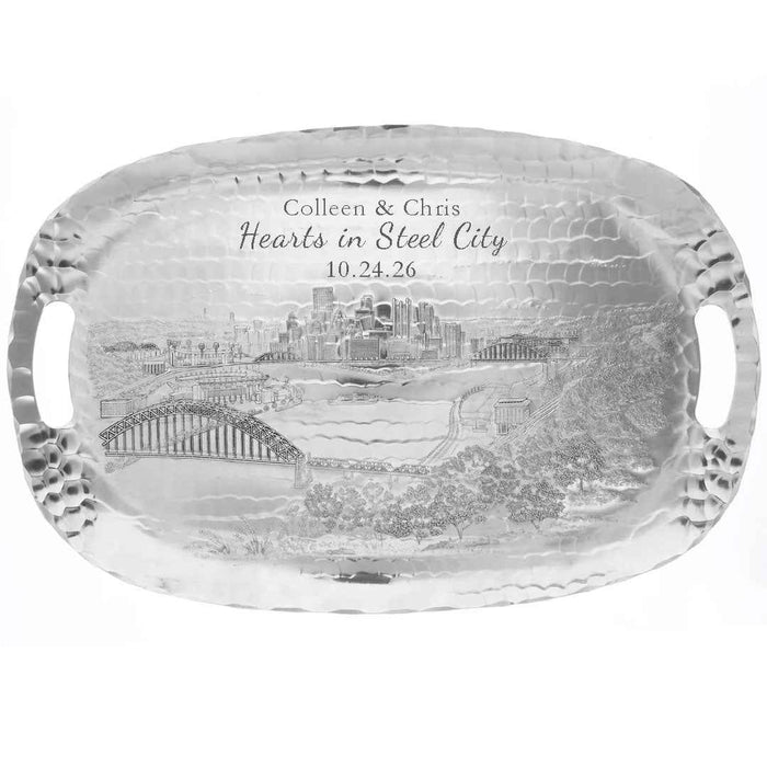 Product view of Pittsburgh Skyline Luncheon Tray