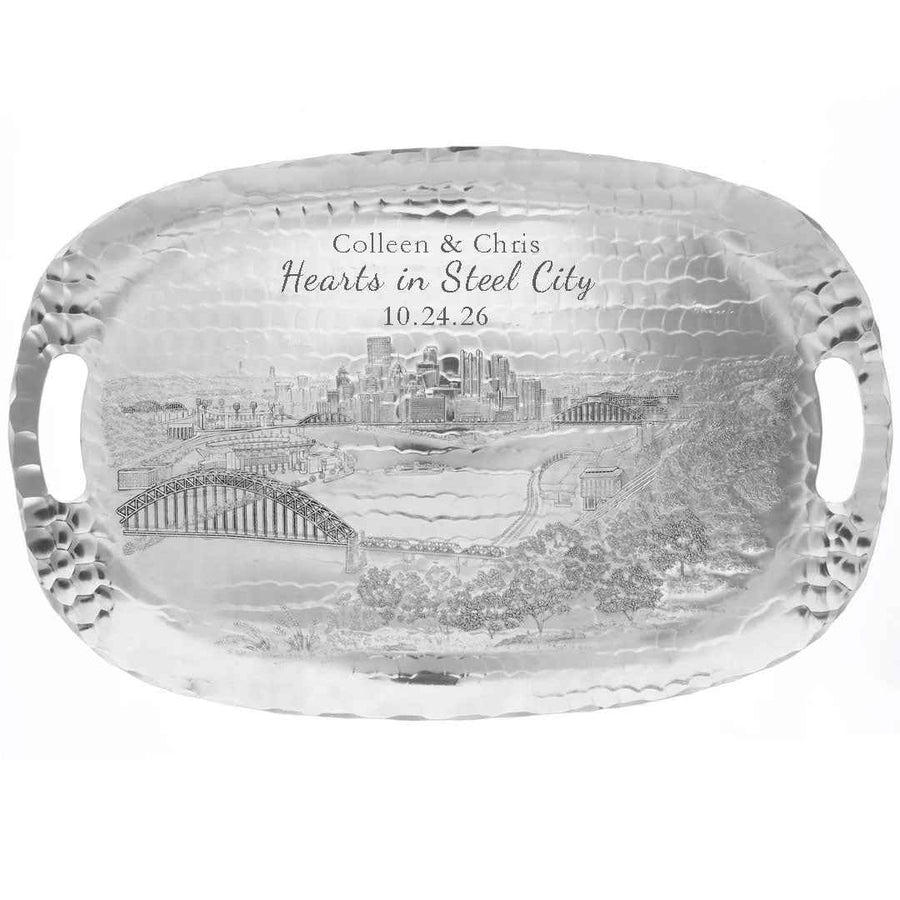 Product view of Pittsburgh Skyline Luncheon Tray