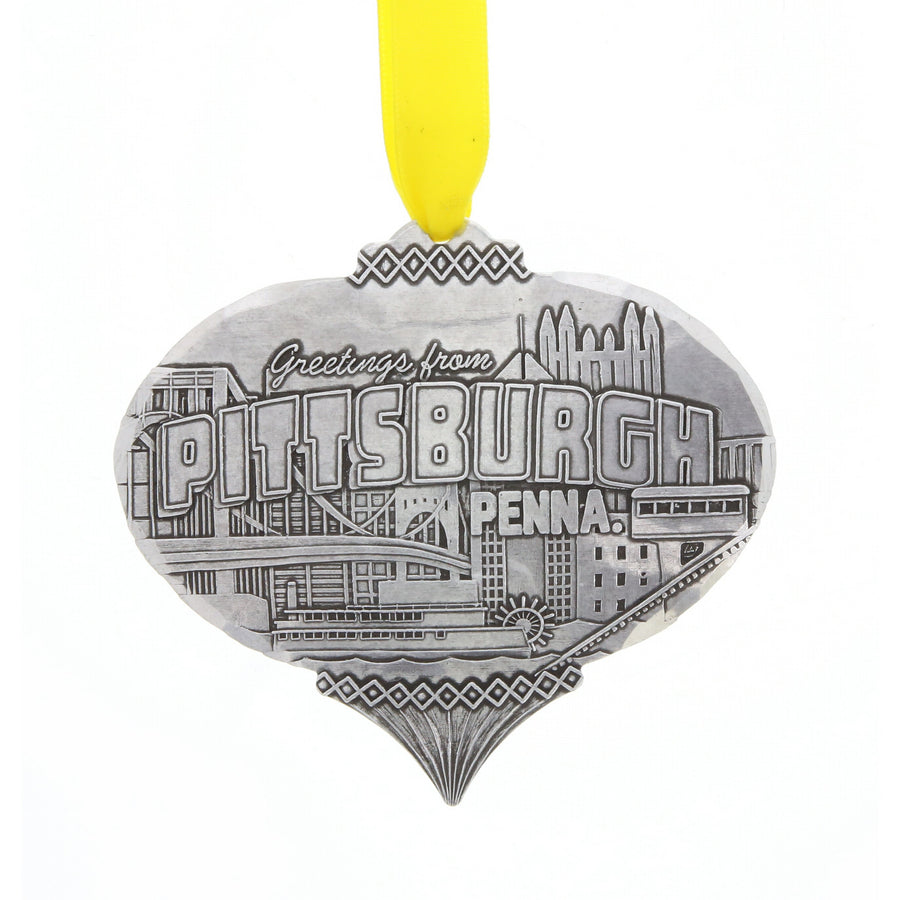 Product view of Greetings from Pittsburgh Ornament