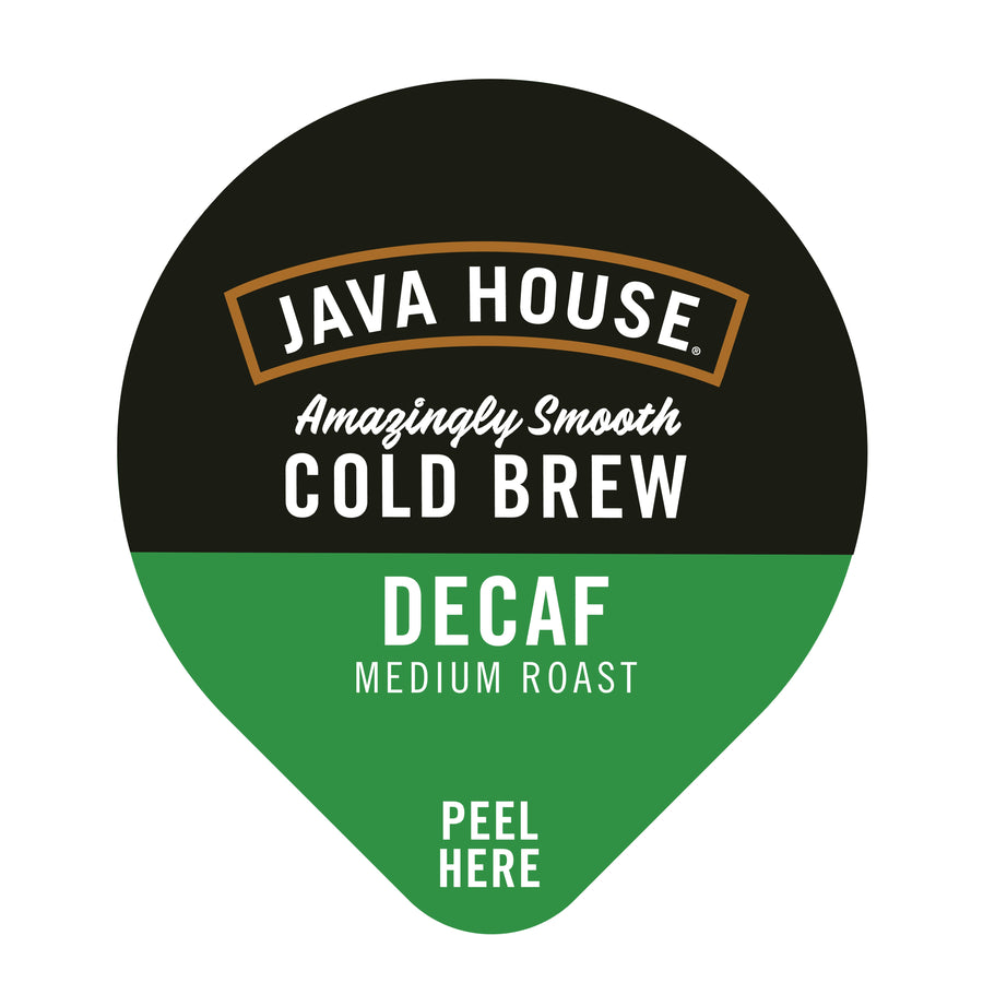 Java House Decaf coffee pod lid
