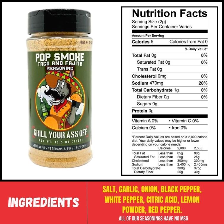 Pop Smoke Taco & Fajita Seasoning — product photo 6 of 6