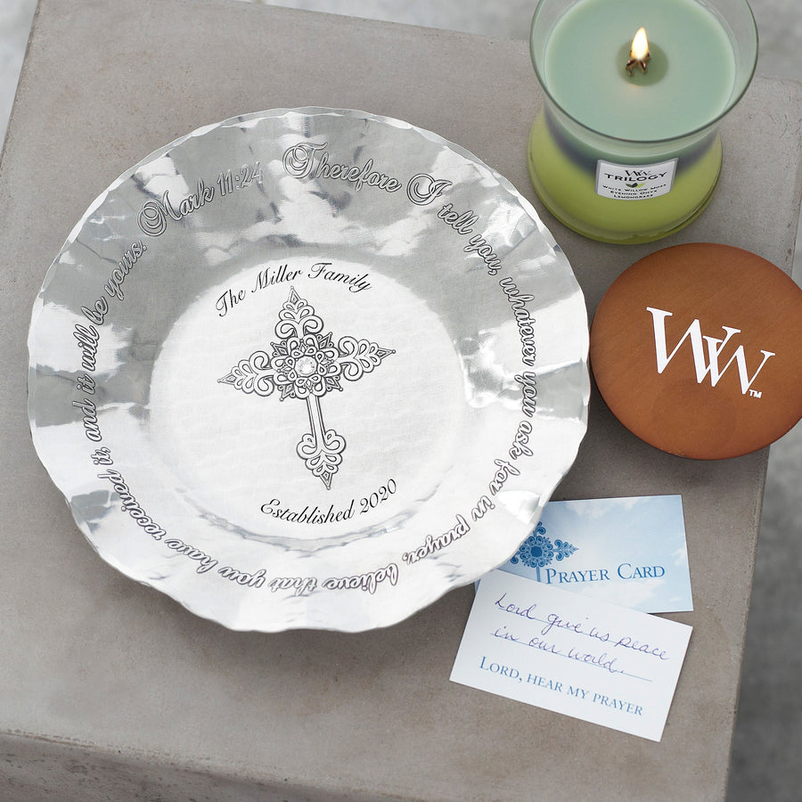 Styled display featuring The Prayer Bowl