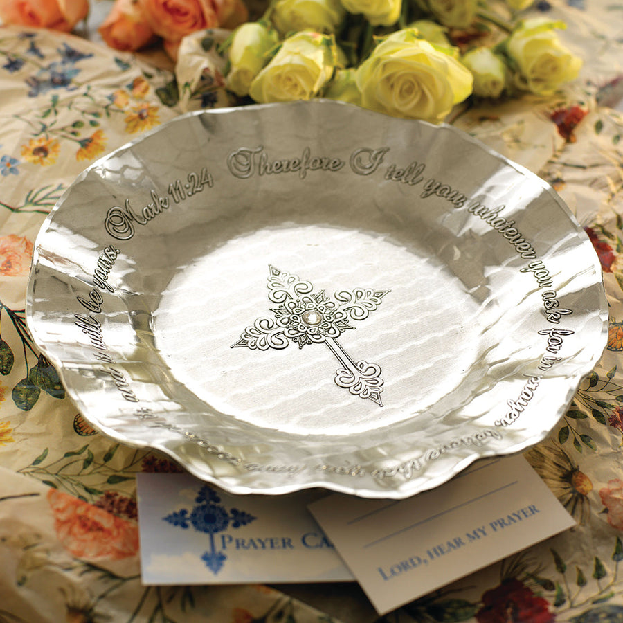 Styled display featuring The Prayer Bowl