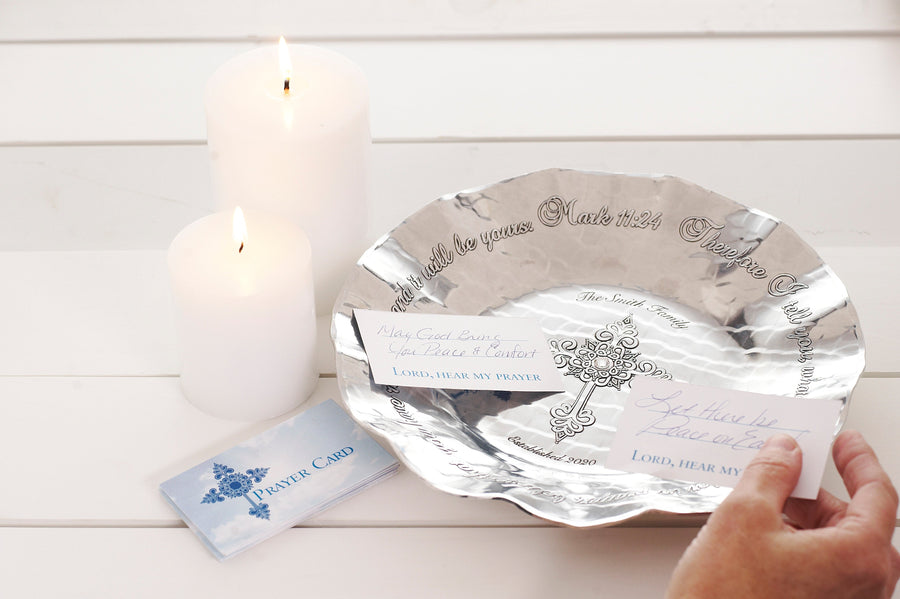Styled display featuring The Prayer Bowl