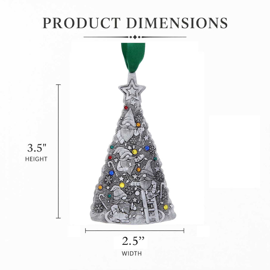 Product dimension guide for Merry Gnome Helper Ornament