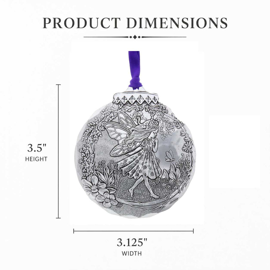 Product dimension guide for Enchanted Fairy Ornament