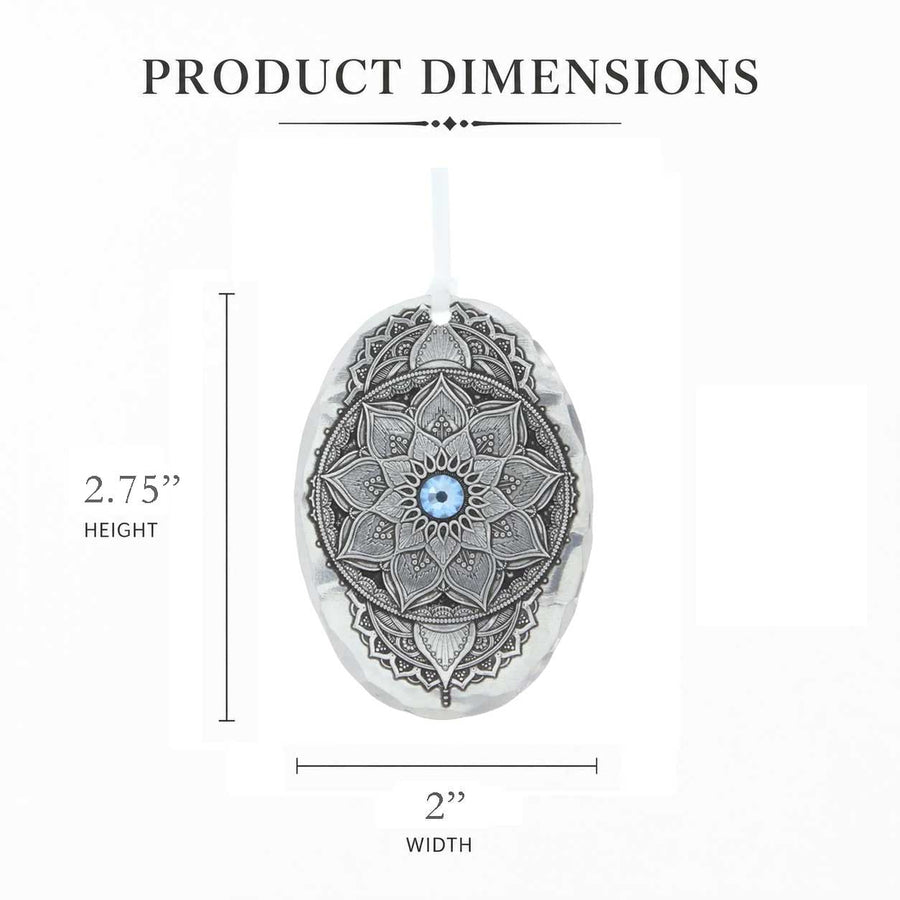 Product dimension guide for Birthstone crystal ornament