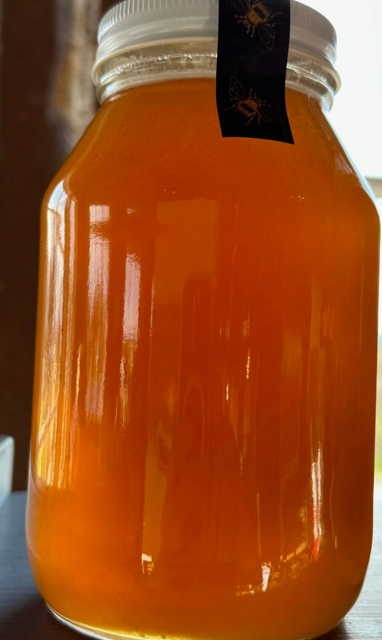 Raw Pacific Northwest Honey – Quart Glass Jar, 3 lb – product packaging image