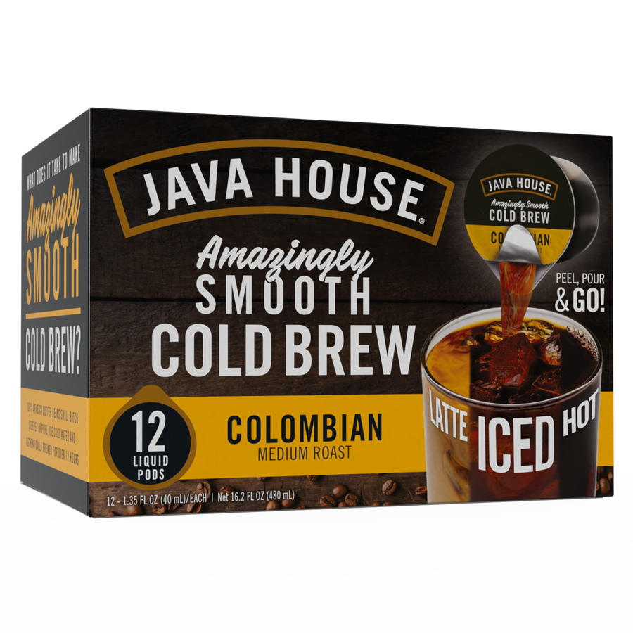 Colombian carton on a countertop