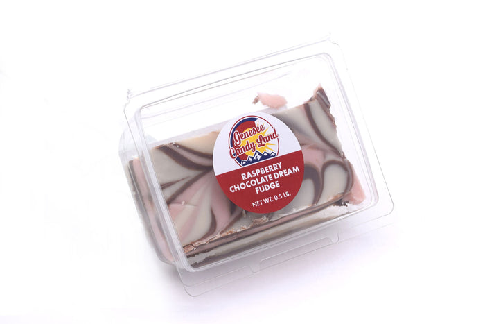 Raspberry Chocolate Dream Fudge product photograph from Genesee Candy Land