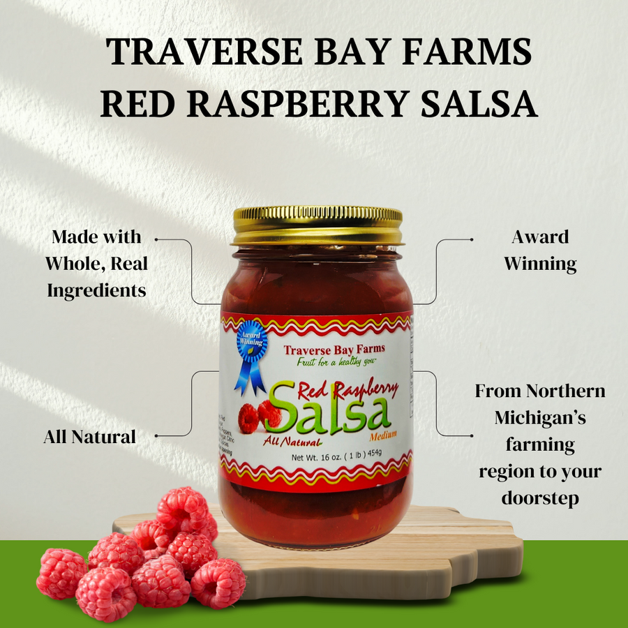 Red Raspberry Salsa - Medium, 16 oz - product image 3