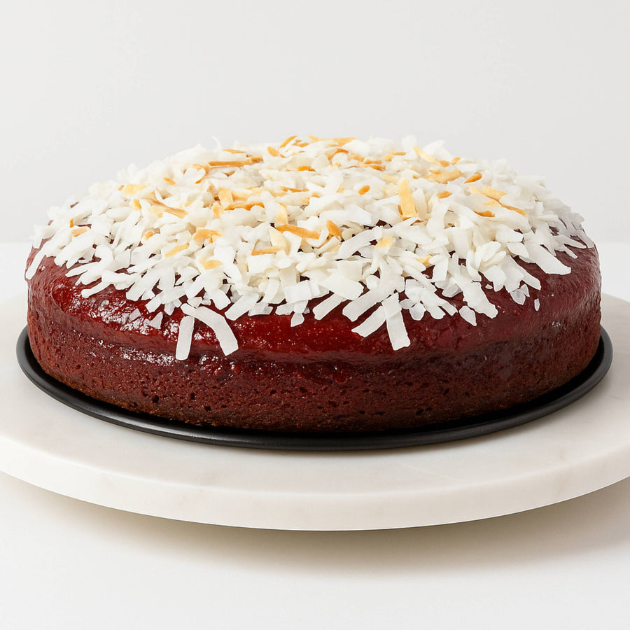 Gluten-Free Raspberry Chocolate Truffle Coconut Cake, 9-Inch, 2.8 lb