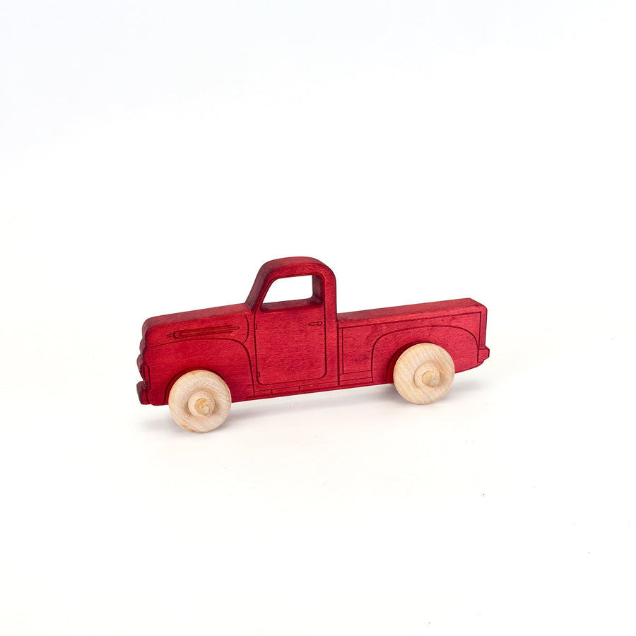 Red Maple Toy Pickup Truck, 5.5 in.