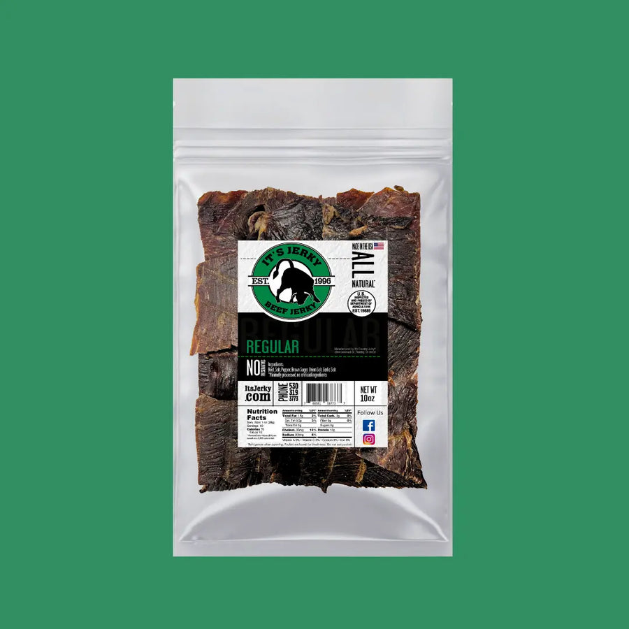 Regular Beef Jerky – 10 oz – product image 1
