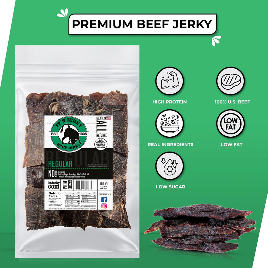 Regular Beef Jerky – 10 oz – product image 6