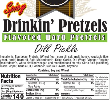 Spicy Dill Pickle Sourdough Pretzel Pieces – product photo 6