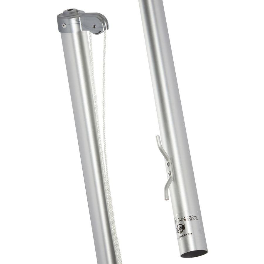 Classic Rope Flagpole Kit — rope, cleat and pulley hardware detail (image 10)