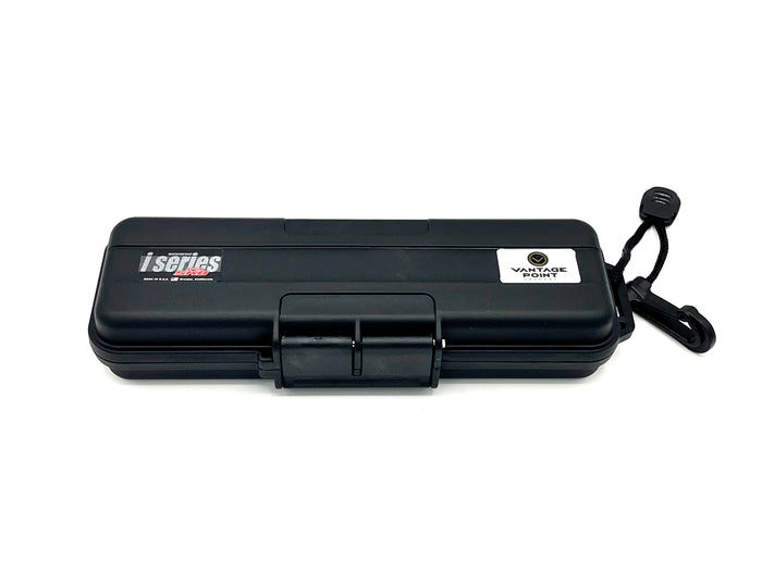 Closed black SKB broadhead storage case